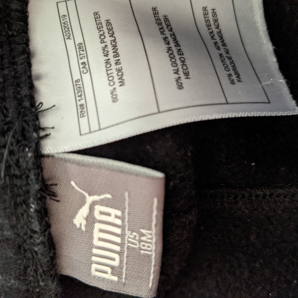 Puma red & black sweatsuit zip up hoodie & sweats - Picture 4 of 4